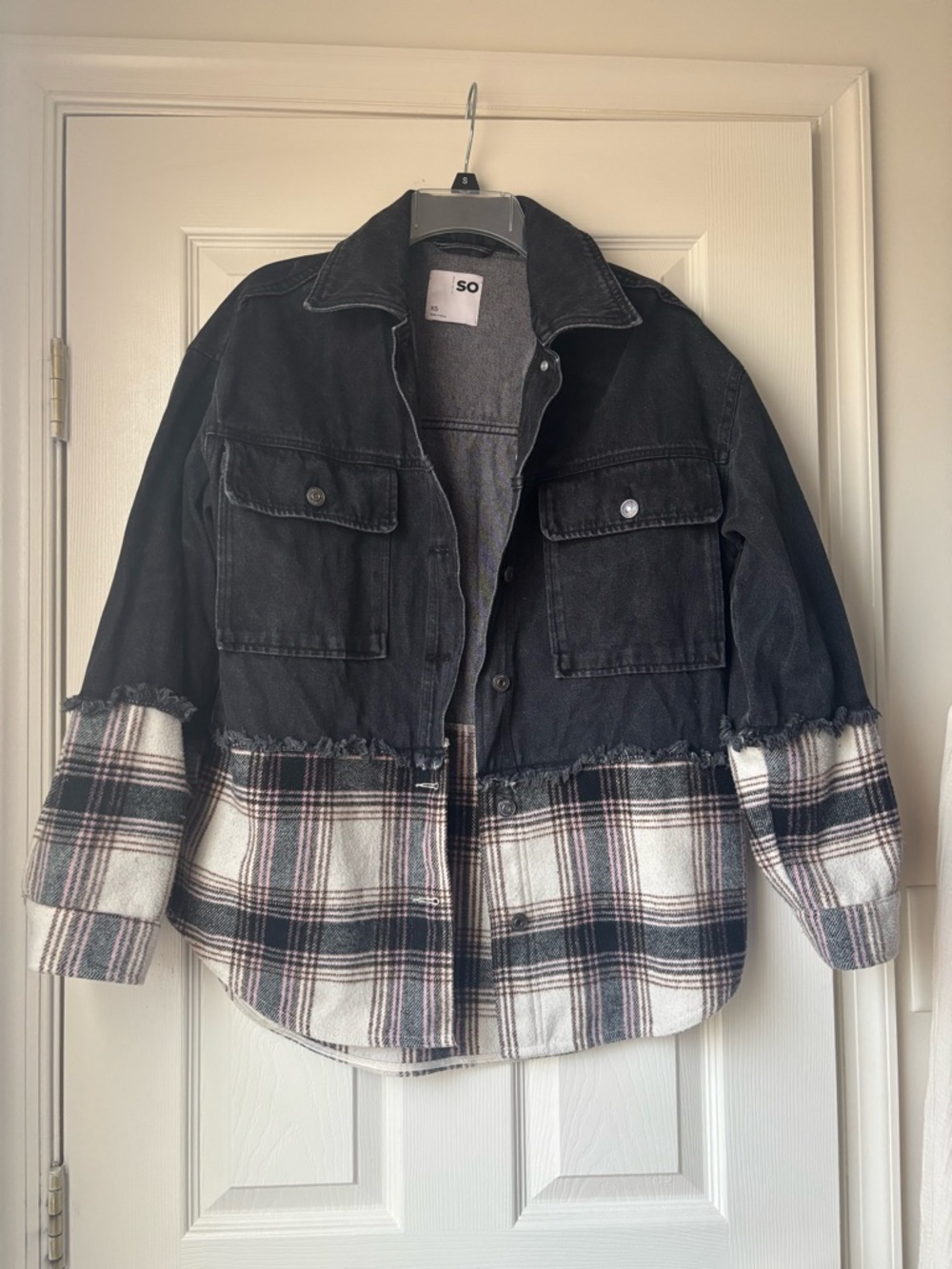 SO/ Black denim jacket